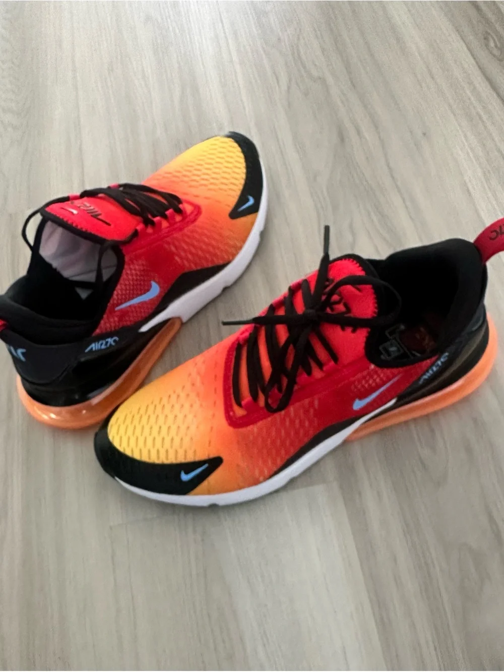 Nike Gradient Orange to Yellow Air Max 270 Shoes